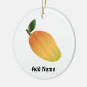 Stitched mango-ontwerp keramisch ornament (Links)