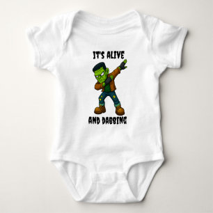 Stitched Monster leeft en danst voor Halloween Romper