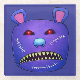 Stitched Nightmare Bear Glazen Onderzetter