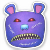 Stitched Nightmare Bear Sticker (Voorkant)