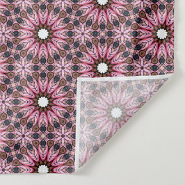 Stitched Pink Feather Boho Wandkleed