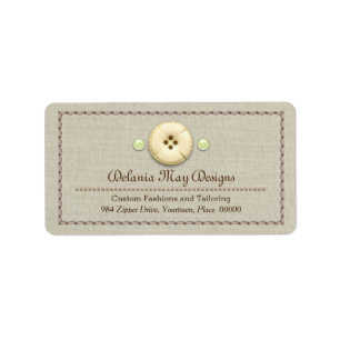 Stitching and Button Tailoring Seamstress Etiket