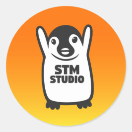 STM'S LOGO-STICKER RONDE STICKER