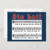 Sto Lat ! Carte postale (Devant / Derrière)