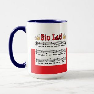 Sto Lat! Lied Met Bierpullen Mok