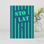 Sto lat polish carte de voeux (Debout devant)