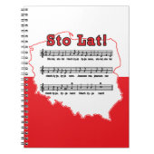 Sto Lat. Poolse Song-kaart Notitieboek (Voorkant)