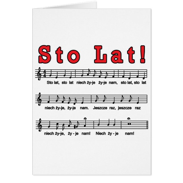 Sto Lat. Song (Voorkant)