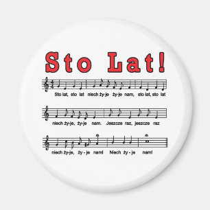 Sto Lat. Song Magnet Magneet