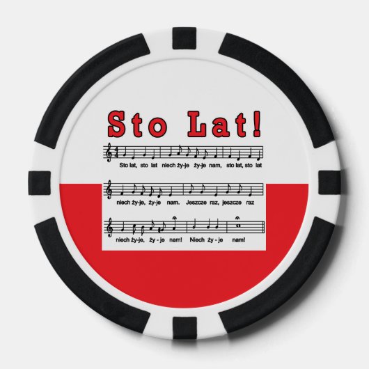 Sto Lat. Song Poker Chips (Voorkant)