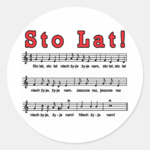 Sto Lat. Song Sticker