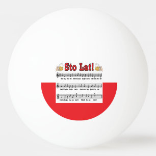 Sto Lat. Zong met Mokken voor bier Pingpongballen