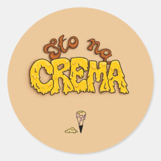 Sto 'na crema ronde sticker
