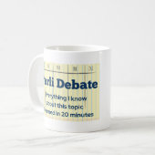 Stoa Parli Débat Mug (Devant gauche)