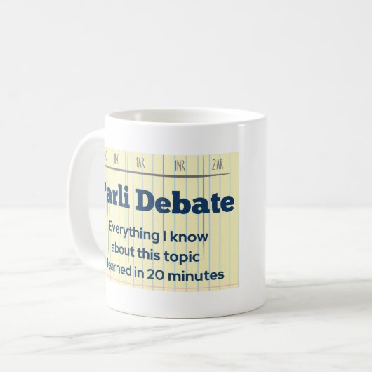 Stoa Parli Débat Mug (Devant gauche)