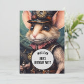 Stoai Steampunk Dier Aangepaste naam Kaart (Staand voorkant)