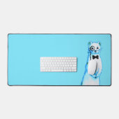 Stoat blanc Ermine Cute Ferret Lover Art (Clavier et souris)