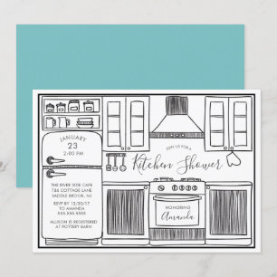 Stock Amusant La Cuisine Douche Invitations