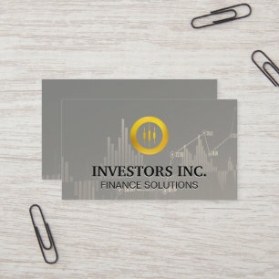Stock Broker Logo   Investering   beurs Visitekaartje