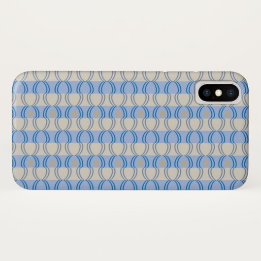 Stock Candystripe Blue Tan Case-Mate iPhone Case (Achterkant (horizontaal))