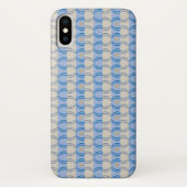 Stock Candystripe Blue Tan Case-Mate iPhone Case (Achterkant)