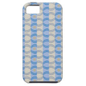 Stock Candystripe Blue Tan Case-Mate iPhone Case (Achterkant)