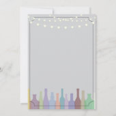 Stock De Bar Grey Party Verloving Koppels Uitnodig Kaart (Achterkant)