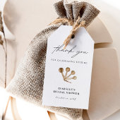 Stock De Keuken Boho Waterverf Dank u Cadeaulabel