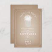 Stock de la carte bambou respiration et mason Jar  (Devant / Derrière)