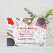 Stock de la Cuisine Douche Fête Invitation (Debout devant)