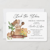 Stock de la cuisine nuptiale douche Invitation (Devant)