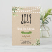 Stock de la cuisine nuptiale invitation douche (Debout devant)
