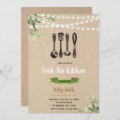 Stock de la cuisine nuptiale invitation douche (Devant / Derrière)