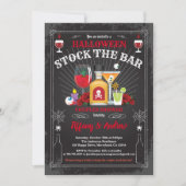 Stock d'Halloween invitation à la fête du bar (Devant)