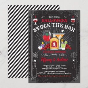 Stock d'Halloween invitation à la fête du bar