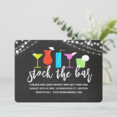Stock du Bar Couples Coed Shower Invitation (Debout devant)