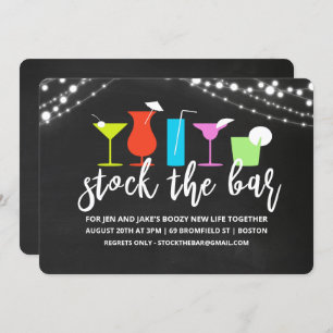 Stock du Bar Couples Coed Shower Invitation