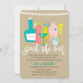 Stock du Bar Couples Coed Shower Invitation (Devant)
