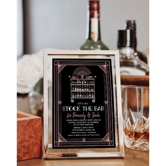 Stock du Bar Couples Coed Shower Invitation