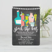 Stock du Bar Couples Coed Shower Invitation (Debout devant)