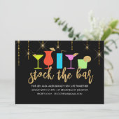Stock du Bar Couples Coed Shower Invitation (Debout devant)