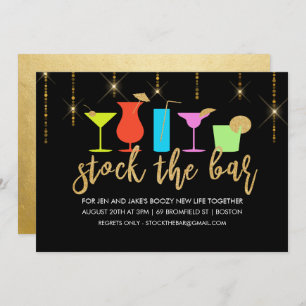 Stock du Bar Couples Coed Shower Invitation