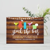 Stock du Bar Couples Coed Shower Invitation (Debout devant)