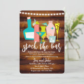 Stock du Bar Couples Coed Shower Invitation (Debout devant)