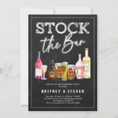 Stock du Bar Couples Engagement Party Invitation (Devant)