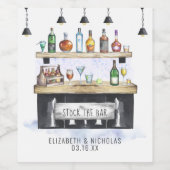 Stock du bar | Couples Étiquettes de bouteille de  (Étiquettes simples)