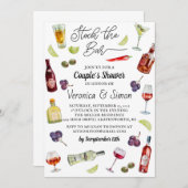 Stock du Bar Couple's Shower Invitation (Devant / Derrière)