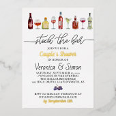 Stock du Bar Couple's Shower Invitation (Recto)