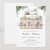 Stock du Bar Couple's Shower Invitation (Devant / Derrière)