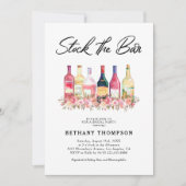 Stock du Bar Floral Bridal Party Invitation (Devant)